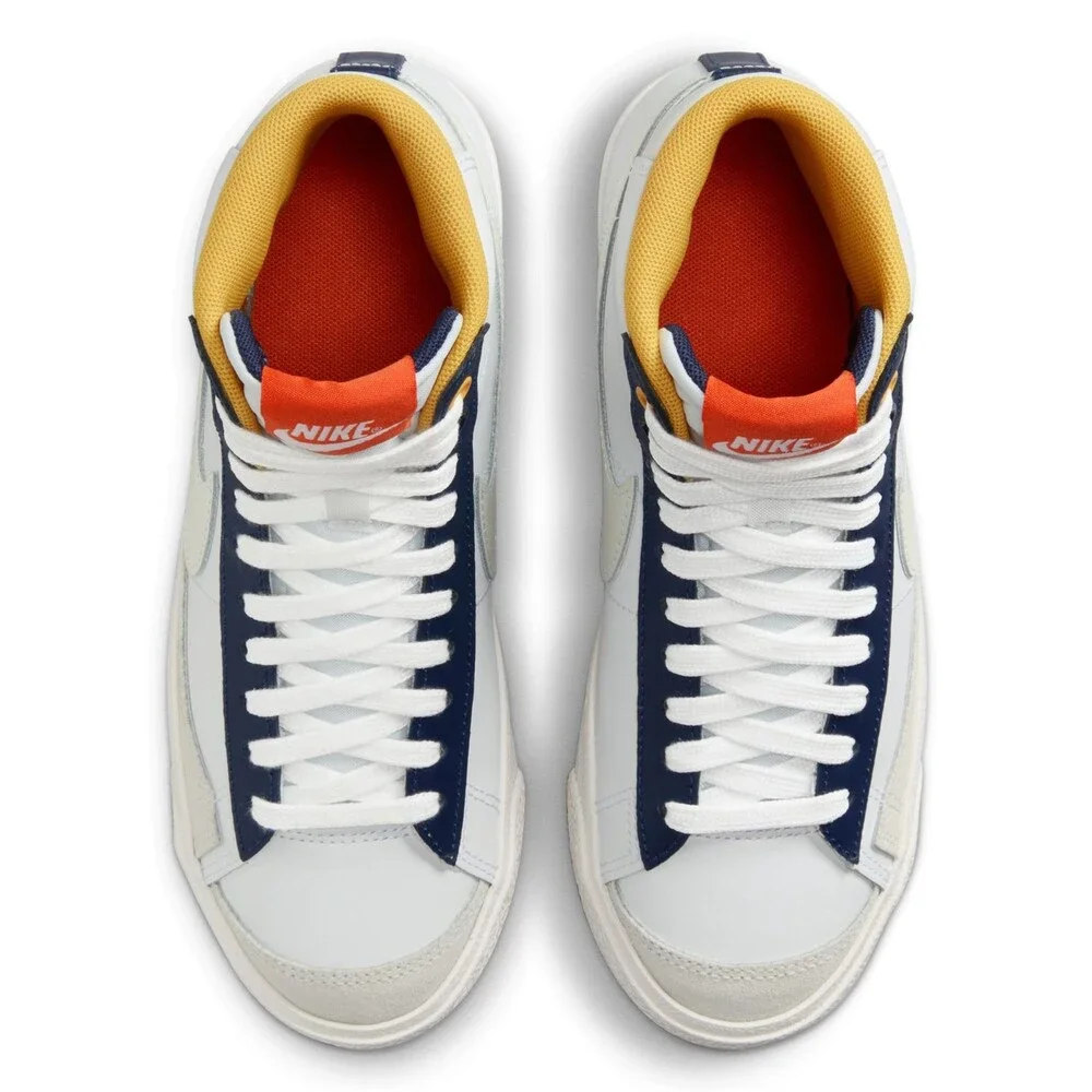 Nike Blazer Mid '77 FN6966-100 Sneaker Kids 7 White Navy Lifestyle Shoes RHS8235 - Picture 5 of 15